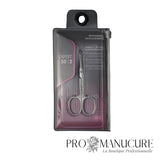 Pack - Ciseaux à cuticule Staleks Pro Expert 50 Type 2 SE-50/2 acier inoxydable lames courbées 21mm manches droits courts affûtés sous microscope manucure professionnelle