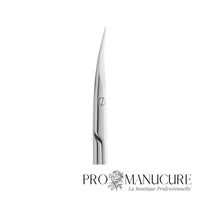 Zoom lames étroites courbées classiques ciseaux SE-50/3 Staleks Expert 50 manches raccourcis face arrière polie pour coupe cuticule précise manucure russe