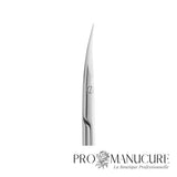 Zoom lames étroites courbées classiques ciseaux SE-50/3 Staleks Expert 50 manches raccourcis face arrière polie pour coupe cuticule précise manucure russe