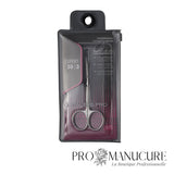 Pack - Ciseaux à cuticule Staleks Pro Expert 50 Type 3 SE-50/3 acier inoxydable lames étroites courbées manches droits courts affûtés sous microscope manucure professionnelle