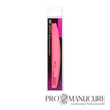 Pack - Base-lime biseautée croissant Staleks Pro Expert 40 SPBE-40 plastique rose 162x25mm pour limes jetables DFE-40 manucure professionnelle