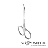 Ciseaux à cuticule Staleks Pro Smart 10 Type 3 SS-10/3 acier inoxydable lames droites étroites 22mm anneaux classiques manucure pédicure professionnelle