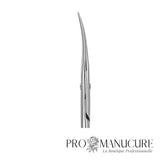 Zoom ciseaux Staleks SX-20/2m design floral Magnolia affûtage manuel sous microscope manches courbés ergonomiques pour précision mouvement et coupe chirurgicale cuticule