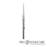 Large - Ciseaux à cuticules Premium Staleks Pro Exclusive 22 Type 1 SX-22/1m Magnolia gravé manches allongés lame 24 mm pointes étroites acier AISI 440 pour manucure professionnelle haut de gamme
