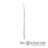 Ciseaux à cuticules Premium Staleks Pro Exclusive 22 Type 1 SX-22/1m Magnolia gravé manches allongés lame 24 mm pointes étroites acier AISI 440 pour manucure professionnelle haut de gamme