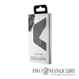 Pack - Ciseaux à cuticules Premium Staleks Pro Exclusive 23 Type 2 SX-23/2m Magnolia gravé pointe en crochet lame 21 mm manches courts droits acier AISI 440 pour manucure professionnelle haut de gamme