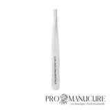 Pince à épiler sourcils droite large Staleks Pro Expert 10 Type 1 TE-10/1 acier inoxydable satinée 92mm pour correction sourcils épais professionnelle