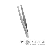Zoom bords droits larges 0,1mm pince TE-10/1 Staleks Expert 10 poignées standard satinées pour épilation efficace sourcils épais cabine beauté