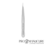 Pince à épiler sourcils droite étroite Staleks Pro Expert 10 Type 2 TE-10/2 acier inoxydable satinée 92mm pour correction sourcils fins professionnelle