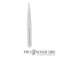 Pince à épiler sourcils Staleks Pro Expert 10 Type 3 TE-10/3 biseau large wide slant 0,1 mm acier AISI 420 pour sourcils épais larges esthétique professionnelle