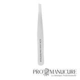 Pince à épiler sourcils Staleks Pro Expert 10 Type 3 TE-10/3 biseau large wide slant 0,1 mm acier AISI 420 pour sourcils épais larges esthétique professionnelle