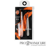 Pack - Pince à épiler sourcils Staleks Pro Expert 10 Type 3 TE-10/3 biseau large wide slant 0,1 mm acier AISI 420 pour sourcils épais larges esthétique professionnelle