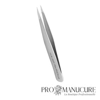 Zoom pince Staleks TE-10/5 pointes ultra-fines surface mate anti-reflet affûtage manuel pour extraction poils incarnés et saisi poils courts fins