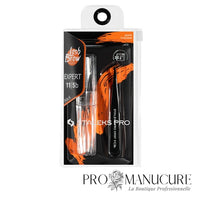 Pack - Pince à épiler sourcils à pointe Staleks Pro Expert 11 Type 5 TE-11/5V poignées violet acier inox correction ciblée sourcils
