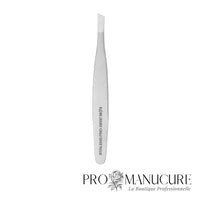 Pince à épiler sourcils large biseautée Staleks Pro Expert 20 Type 3 TE-20/3 acier inoxydable mate 11cm pour correction sourcils professionnelle