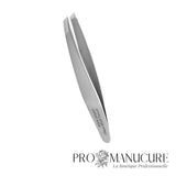 Zoom pince Staleks TE-61/4 bords biseautés narrow slant ultra-compacte affûtage manuel pour sourcils fins petites mains haute sensibilité épilation