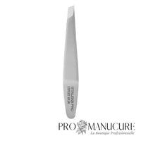 Large - Pince à épiler sourcils Staleks Pro Expert 61 Type 4 TE-61/4 biseau étroit manches miniatures articulation à levier spéciale acier médical pour esthétique professionnelle