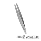 Zoom pince Staleks TE-62/4 bords biseautés narrow slant finition lisse affûtage manuel pour sourcils fins clairsemés haute sensibilité épilation