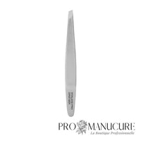 Large - Pince à épiler sourcils Staleks Pro Expert 62 Type 4 TE-62/4 biseau étroit articulation à levier spéciale manches courts acier médical pour esthétique professionnelle