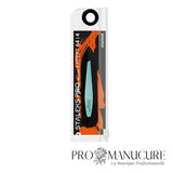 Pince à épiler sourcils biseautée étroite Staleks Pro Expert 64 Type 4 TE-64/4 acier inoxydable bleue poignées compactes pour correction sourcils fins