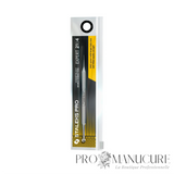 Outil cosmétologique double embout Staleks Pro Expert 21 Type 4 ZE-21/4 cuillère UNO grande ouverture et aiguille Vidal droite acier inox pour extraction comédons