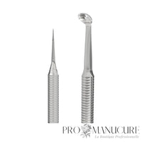 Zoom cuillère UNO Ø6mm et aiguille Vidal affûtée outil ZE-21/4 Staleks manche cannelé antidérapant pour nettoyage mécanique peau visage professionnel