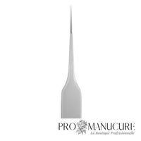 Zoom pince extension cils Staleks TE-40/10 nez droit edge fermeture parfaite affûtage manuel pour isolement cils naturels lash artist fort volume confort cliente

