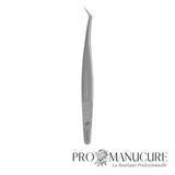 Pince à cils Staleks Pro Expert 40 Type 13 TE-40/13 Curved L-Shaped angle 40° acier AISI 420 médical manches allongés ergonomiques pour extension cils volume russe et classique