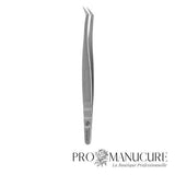 Pince à cils Staleks Pro Expert 40 Type 13 TE-40/13 Curved L-Shaped angle 40° acier AISI 420 médical manches allongés ergonomiques pour extension cils volume russe et classique