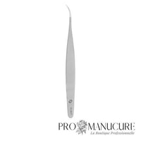 Large - Pince à cils Staleks Pro Expert 40 Type 7 TE-40/7 courbée curved acier AISI 420 médical manches allongés ergonomiques pour extension cils volume russe 2D 3D et classique