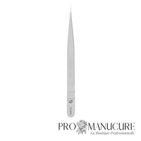 Large - Pince à cils Staleks Pro Expert 41 Type 10 TE-41/10 droite straight nez fin manches allongés 3 rainures ergonomiques acier inoxydable médical pour extension cils professionnelle
