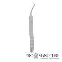 Pince à cils Staleks Pro Expert 41 Type 2 TE-41/2 L-shaped angle 40° acier AISI 420 médical manches allongés ergonomiques pour extension cils volume russe professionnel