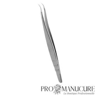 Pince à cils Staleks Pro Expert 41 Type 7 TE-41/7 L-shaped angle 30° acier dur 40X13 médical manches mats antidérapants pour extension cils professionnelle