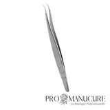 Pince à cils Staleks Pro Expert 41 Type 7 TE-41/7 L-shaped angle 30° acier dur 40X13 médical manches mats antidérapants pour extension cils professionnelle