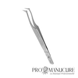 Pince à cils Staleks Pro Expert 41 Type 6 TE-41/6 Boot Volume 75° forme courbée prononcée acier AISI 420 médical pour extension cils mega volume russe professionnel