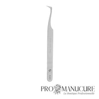 Pince à cils Staleks Pro Expert 41 Type 6 TE-41/6 Boot Volume 75° forme courbée prononcée acier AISI 420 médical pour extension cils mega volume russe professionnel