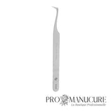 Pince à cils Staleks Pro Expert 41 Type 6 TE-41/6 Boot Volume 75° forme courbée prononcée acier AISI 420 médical pour extension cils mega volume russe professionnel
