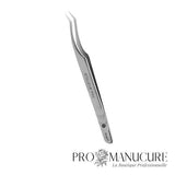 Pince à cils Staleks Pro Expert 41 Type 7 TE-41/7 L-shaped angle 30° acier dur 40X13 médical manches mats antidérapants pour extension cils professionnelle