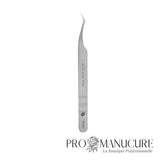 Pince à cils Staleks Pro Expert 41 Type 7 TE-41/7 L-shaped angle 30° acier dur 40X13 médical manches mats antidérapants pour extension cils professionnelle