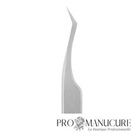 Pince à cils Staleks Pro Expert 41 Type 7 TE-41/7 L-shaped angle 30° acier dur 40X13 médical manches mats antidérapants pour extension cils professionnelle
