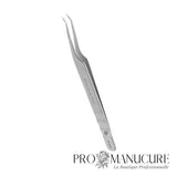 Pince à cils Staleks Pro Expert 41 Type 10 TE-41/10 droite straight nez fin manches allongés 3 rainures ergonomiques acier inoxydable médical pour extension cils professionnelle