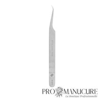 Pince à cils Staleks Pro Expert 41 Type 10 TE-41/10 droite straight nez fin manches allongés 3 rainures ergonomiques acier inoxydable médical pour extension cils professionnelle
