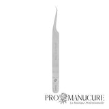 Pince à cils Staleks Pro Expert 41 Type 10 TE-41/10 droite straight nez fin manches allongés 3 rainures ergonomiques acier inoxydable médical pour extension cils professionnelle