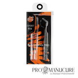 Pack - Pince à cils Staleks Pro Expert 41 Type 6 TE-41/6 Boot Volume 75° forme courbée prononcée acier AISI 420 médical pour extension cils mega volume russe professionnel