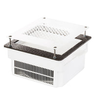TERI 800 - Aspirateur Ongles Encastrable - 100W Réels - Garantie 5 Ans - Blanc & Grille Blanche