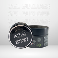 Non Sticky Gel Clear Atlas 30 g transparent pour Nail Art 3D sans TPO