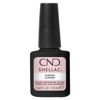 Flacon CND Shellac Aurora vernis semi-permanent rose pâle laiteux 12,5 ml