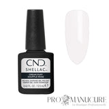 CND Shellac Cream Puff – nuancier blanc pur opaque et flacon 12,5 ml