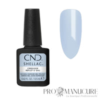 Nuancier CND Shellac Creekside – couleur bleu pastel clair