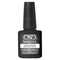 CND Shellac Dark Diamonds 12,5 ml – vernis semi-permanent noir pailleté argenté